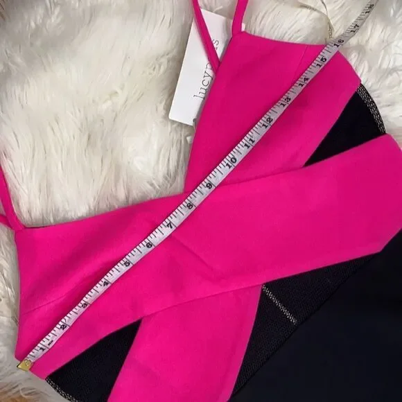 Lucy Paris Women’s Fuchsia and Black Size Small Mini Dress. New With Tags. NWT - Picture 8 of 11